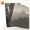 Building material decoration black titanium stainless steel sheet Etched mental plate