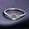 China Provence Gems Wholesale Solid 18K White Gold Ring Bands Wedding Ring Setting