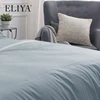 Solid Color Luxury Silk Decoration Cushion Sets And Hotel Knitted Bed Runner