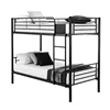 Popular heavy duty metal frame inflatable bunk bed for army school teenage