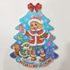 Russian style foam board Xmas Tree DIY Christmas Hanging Tree Ornaments Artificial Christmas Tree for Decoration
