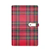 Checkered pattern Notebook diary POWER BANK charging Custom logo with USB Flash Disk Notebook for school stationery