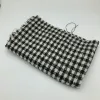 35% wool 65% Polyester 700g/m 470GSM Black and White Tweed Houndstooth Wool Fabric