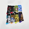 High quality mens cartoon tube socks colorful famous comic character pattern cotton crew socks wholesale