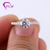 fine moissanite jewelry strong heart&arrow cut 6.5mm moissanite wedding ring 14k white gold yellow gold
