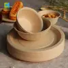 Eco-Friendly Natural Upscale Biodegradable Parties Slate Bamboo Disposable Plate