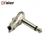 1/4" Plug Metal Housing Audio Right Angle Pancake Jacks DC Power 6.35 Mono Plug
