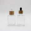 e-liquid rectangle 30ml clear glass dropper bottles with rectangular gift box