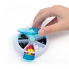 Round Press-Type Rotary 7 Days Bling Pill Box Case Medicine Storage Drug Holder Container For Tablets Pills Small Pill Box Easy