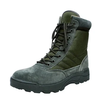 olive green combat boots