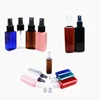 Manufacturer pump disposable small 30ml/100ml/60ml pp pet spray empty clear square plastic bottle