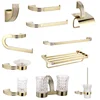 Czech Crystal Bathroom Hardware Set Robe Hook Towel Rail Rack Bar Shelf Toothbrush Holder Bathroom Accessories Gold
