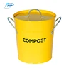 kitchen waste stainless steel compost bin garbage bucket in multi colors with filters