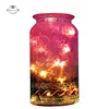 Custom high quality glass candle holder with painted color