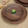 Hotselling Natural Black Wood Dinner Plate