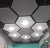 Acoustical hanging ceiling/fiberglass acoustic clouds sound absorption ceiling panels