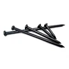 oval head smooth shank black color steel concrete nails