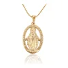 32653 Hot sale retro jewelry religon style jewelry goddess design circle shaped pendant