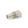 5pin copper plating nickel RF Coaxial Connector BNC Female socket bulkhead Right Angle PCB Mount BNC Connector