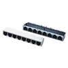 Hot Sale 8p8c Tab Down Types Straight Female Connector Amplifiers Shielded Rj45 Network Jack For Embedded Ethernet Controller
