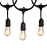 48Ft Commercial Waterproof Outdoor Edison Bulb Belt Fairy Light Connectable Festoon String Light For Christmas Wedding Party