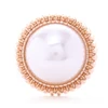Custom chinese women shirt ecofriendly metal Rose gold royal button pearl with shank