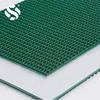 Rough Top pattern 4.0mm PVC conveyor belt with dark green color for conveying usage