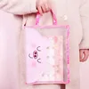 Free samples online fancy office supplies Customized Waterproof woman cartoon fashion Nylon file bags a4 size document bag 010