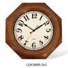 2019 Canton Fair New Design Products Octagon Shape Wooden Clock for Hign class Hotel Wall art