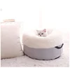 Small pet universal plush drum warm thick dog cat lair