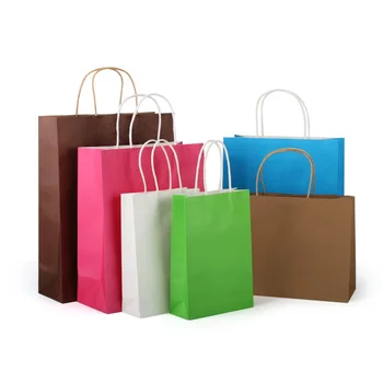 Cheap Bamboo Paper Bag Kraft Paper Bag With Handle - Buy Paper Bag ...