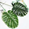 Yiyun Cheap Big Size Artificial Monstera Deliciosa Leaf Silk Artificial Palm Leaves Outdoor
