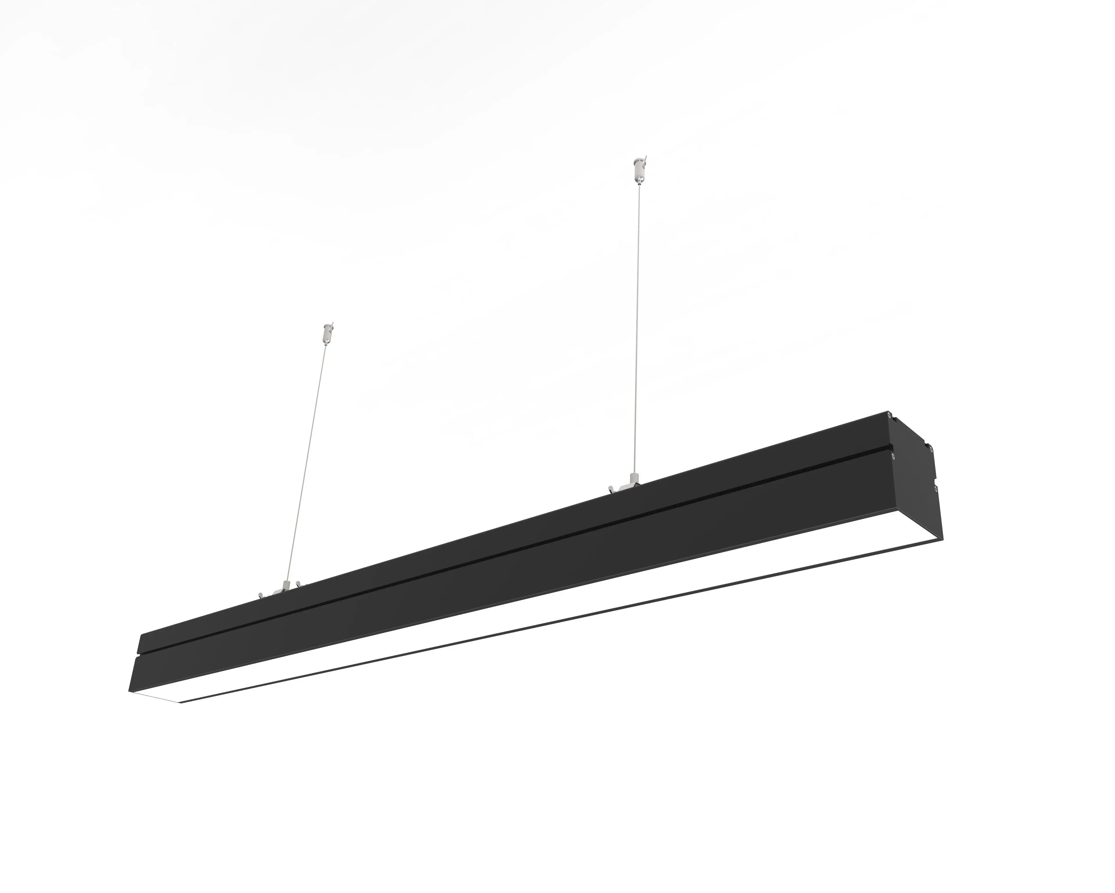 1.2m 4ft 42W Black housing Dimmable connectable  Pendant Office Lighting  LED Linear Lights
