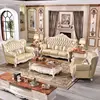 Luxury living room leather sofa set
