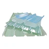 Fireproof Glass Fiber Reinforced Polymer GRP/FRP Transparent Skylight roofing sheet Corrugated Fiberglass Roof Panels