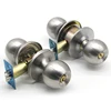 Tubular keyed entry door knob ball lock interior door wing knob cam lock