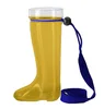 Das Shaped Glass Mugs Plastic Beer Boot with Lanyard