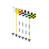 Colorful OEM Backyard Golf Training Aids Practice Putting Green Flag Poles Cup Set