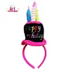 Happy Birthday Cake Candles Headband Funny Birthday Hat Headwear Headbopper