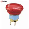 16mm Mushroom Button Plastic Rotary Emergency Pull Push Button
