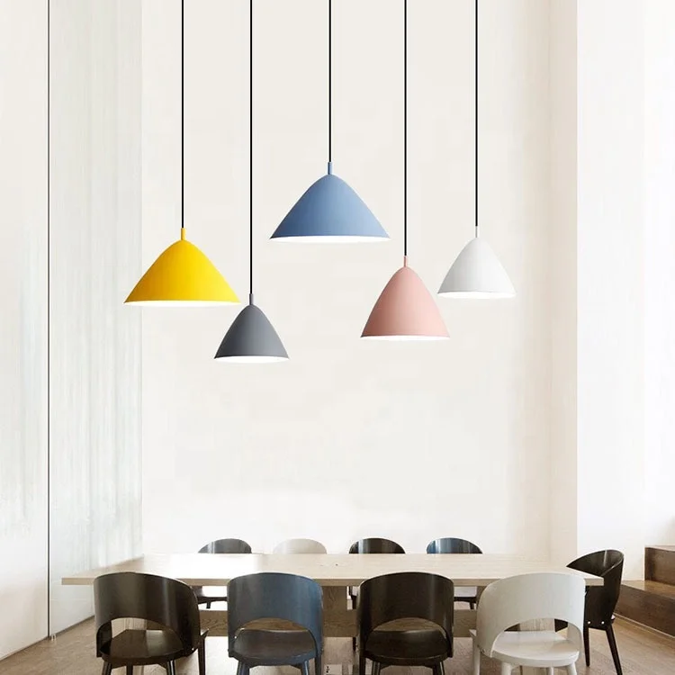 modern home Indoor simple decor ceiling hanging Lighting Aluminum pendant lights