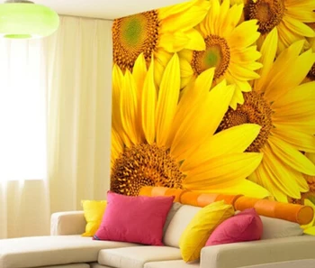 Kuning Bunga Matahari Kertas Foto Besar Mural Wallpaper Untuk Ruang Tamu Buy Bunga Matahari Kertas Foto Lukisan Dinding Wallpaper Untuk Ruang