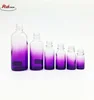 30ml purple glass bottle , matte boston bottels in round shape