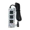 Overload Switch Control Power Strip with 3 USB 3 AC Outlets, 6ft Extension Cord Charging Station for USA