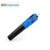Optic Fiber SC UPC Ftth Fast Connector Blue for quick filed assemble