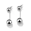 New Model Women Style Customize Copper Ball Double Sided Fashion Earrings Designs Earring Stud