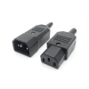 AC socket plug 3 pin cable connector iec c14 male connector iec 320 connector c13 c14 plug