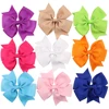 11cm 18 Colors Custom Wholesale grosgrain ribbon flower hair clips