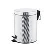 Luxury embossing 3L/5L12L/20L stainless steel household trash can bedroom furniture waste garbage bin