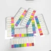 Custom retractable color ruler plastic PET sticky notes work mark